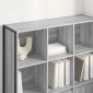 vidaXL Βιβλιοθήκη 99,5 x 30 x 108 εκ. Επεξεργασμένο Ξύλο Γκρίζο Σονομα