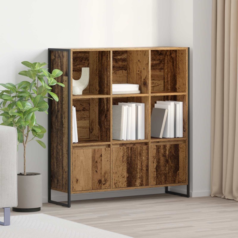 vidaXL Βιβλιοθήκη 99,5 x 30 x 108 εκ. Επεξεργασμένο Ξύλο Παλιό Ξύλο