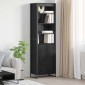 vidaXL Ψηλά Ντουλάπια Μαύρη Οξυά 60 x 36 x 200 εκ. Επεξεργασμένο Ξύλο