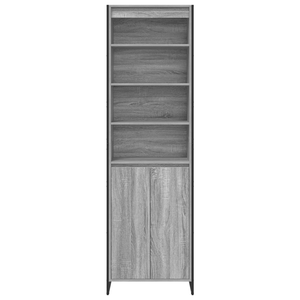vidaXL Ψηλά Ντουλάπια Γκρίζο Σονομα 60 x 36 x 200 εκ.