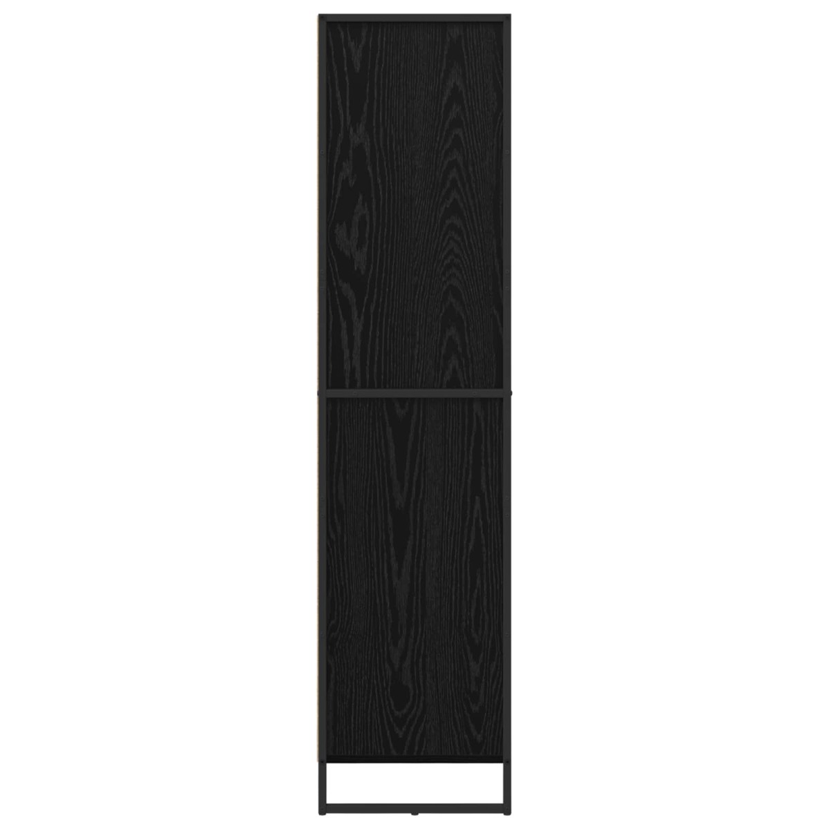 vidaXL Πλαϊνό γραφείο Μαύρη Οξυά 81 x 36 x 150.5 εκ.