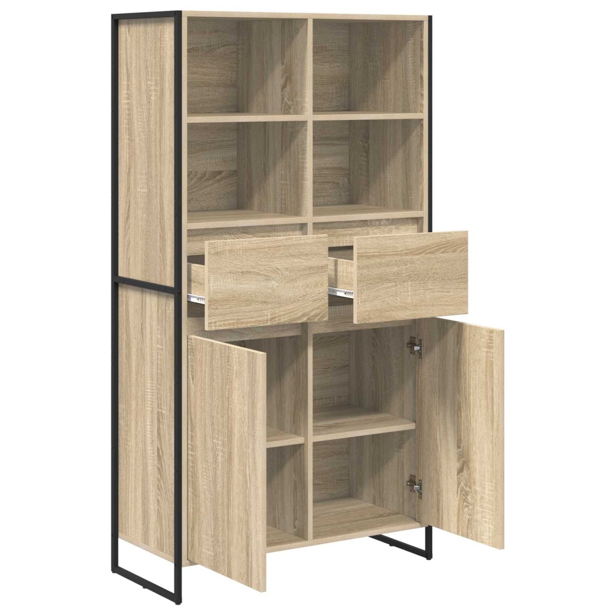 vidaXL Πλαϊνό γραφείο Σονόμα 81 x 36 x 150.5 εκ. Επεξεργασμένο Ξύλο