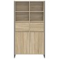 vidaXL Πλαϊνό γραφείο Σονόμα 81 x 36 x 150.5 εκ. Επεξεργασμένο Ξύλο