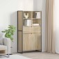 vidaXL Πλαϊνό γραφείο Σονόμα 81 x 36 x 150.5 εκ. Επεξεργασμένο Ξύλο