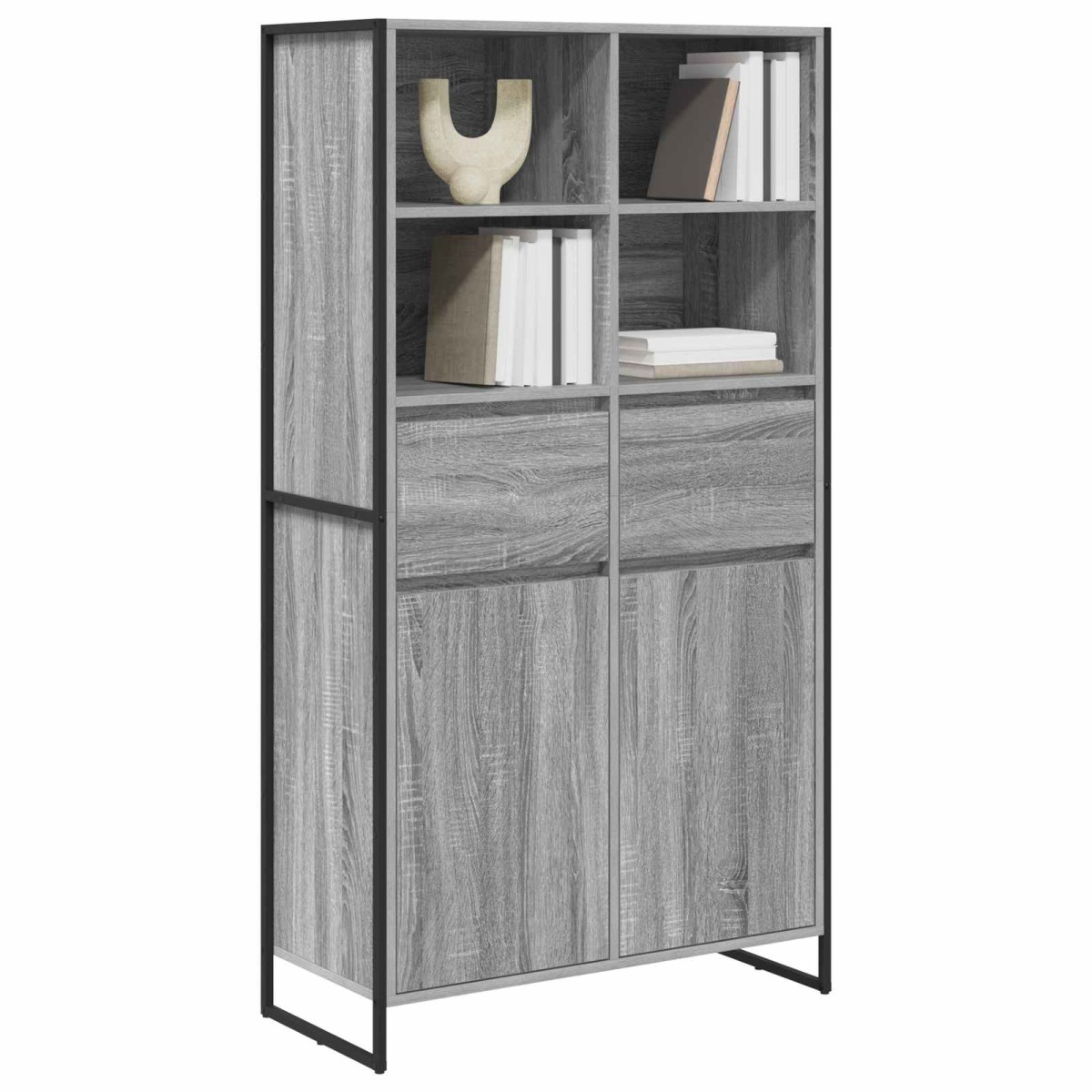 vidaXL Πλαϊνό γραφείο Γκρίζο Σονομα 81 x 36 x 150.5 εκ.
