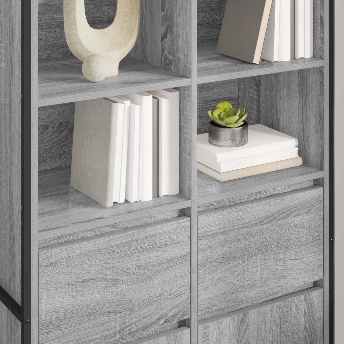 vidaXL Πλαϊνό γραφείο Γκρίζο Σονομα 81 x 36 x 150.5 εκ.