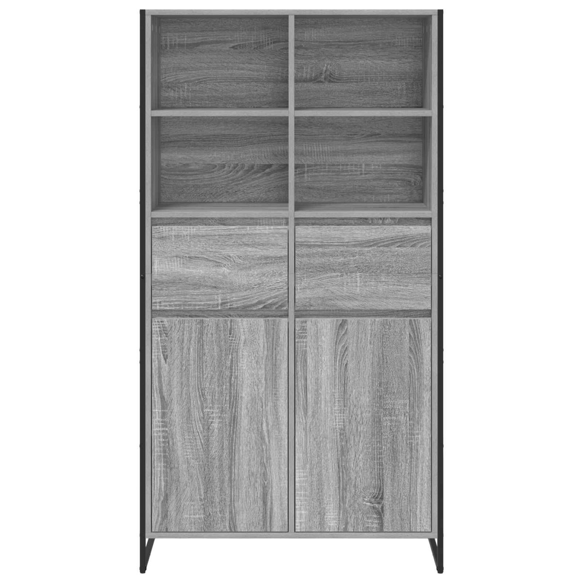vidaXL Πλαϊνό γραφείο Γκρίζο Σονομα 81 x 36 x 150.5 εκ.