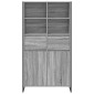 vidaXL Πλαϊνό γραφείο Γκρίζο Σονομα 81 x 36 x 150.5 εκ.