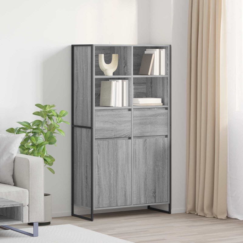 vidaXL Πλαϊνό γραφείο Γκρίζο Σονομα 81 x 36 x 150.5 εκ.