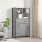 vidaXL Πλαϊνό γραφείο Γκρίζο Σονομα 81 x 36 x 150.5 εκ.