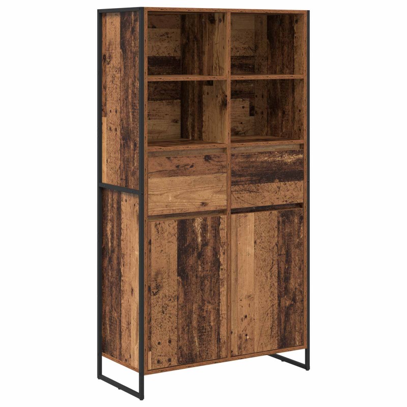 vidaXL Πλαϊνό γραφείο Παλιό Ξύλο 81 x 36 x 150.5 εκ.