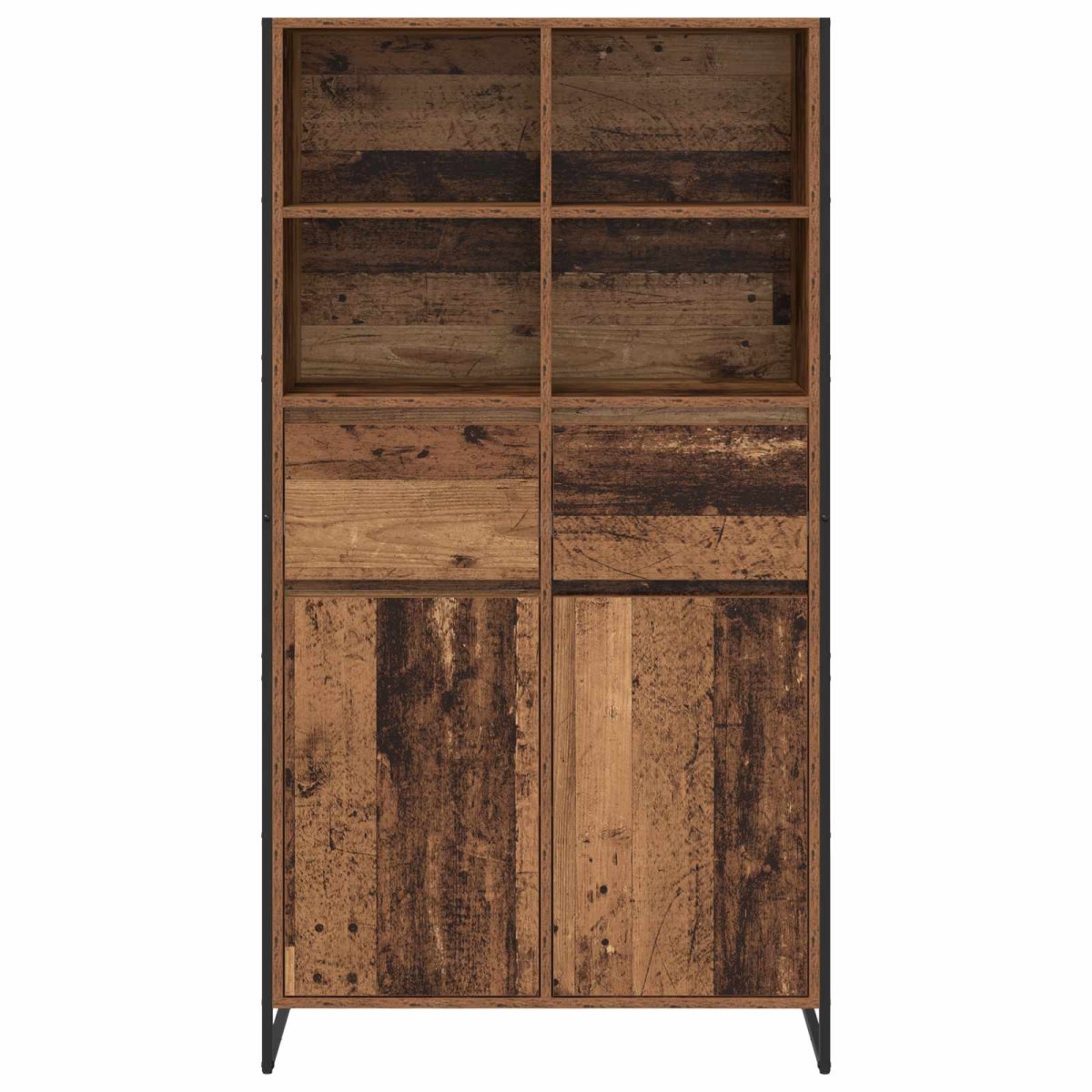 vidaXL Πλαϊνό γραφείο Παλιό Ξύλο 81 x 36 x 150.5 εκ.