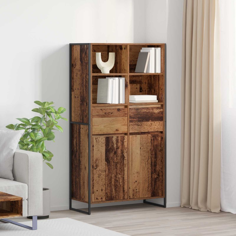 vidaXL Πλαϊνό γραφείο Παλιό Ξύλο 81 x 36 x 150.5 εκ.
