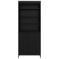 vidaXL Ψηλά Ντουλάπια Μαύρη Οξυά 79 x 36 x 200 εκ. Επεξεργασμένο Ξύλο