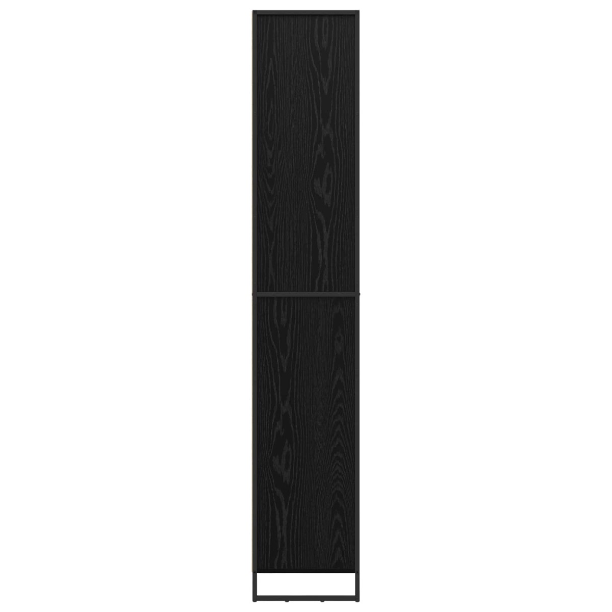 vidaXL Ψηλά Ντουλάπια Μαύρη Οξυά 79 x 36 x 200 εκ. Επεξεργασμένο Ξύλο