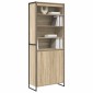 vidaXL Ψηλά Ντουλάπια Σονόμα 79 x 36 x 200 εκ. Επεξεργασμένο Ξύλο