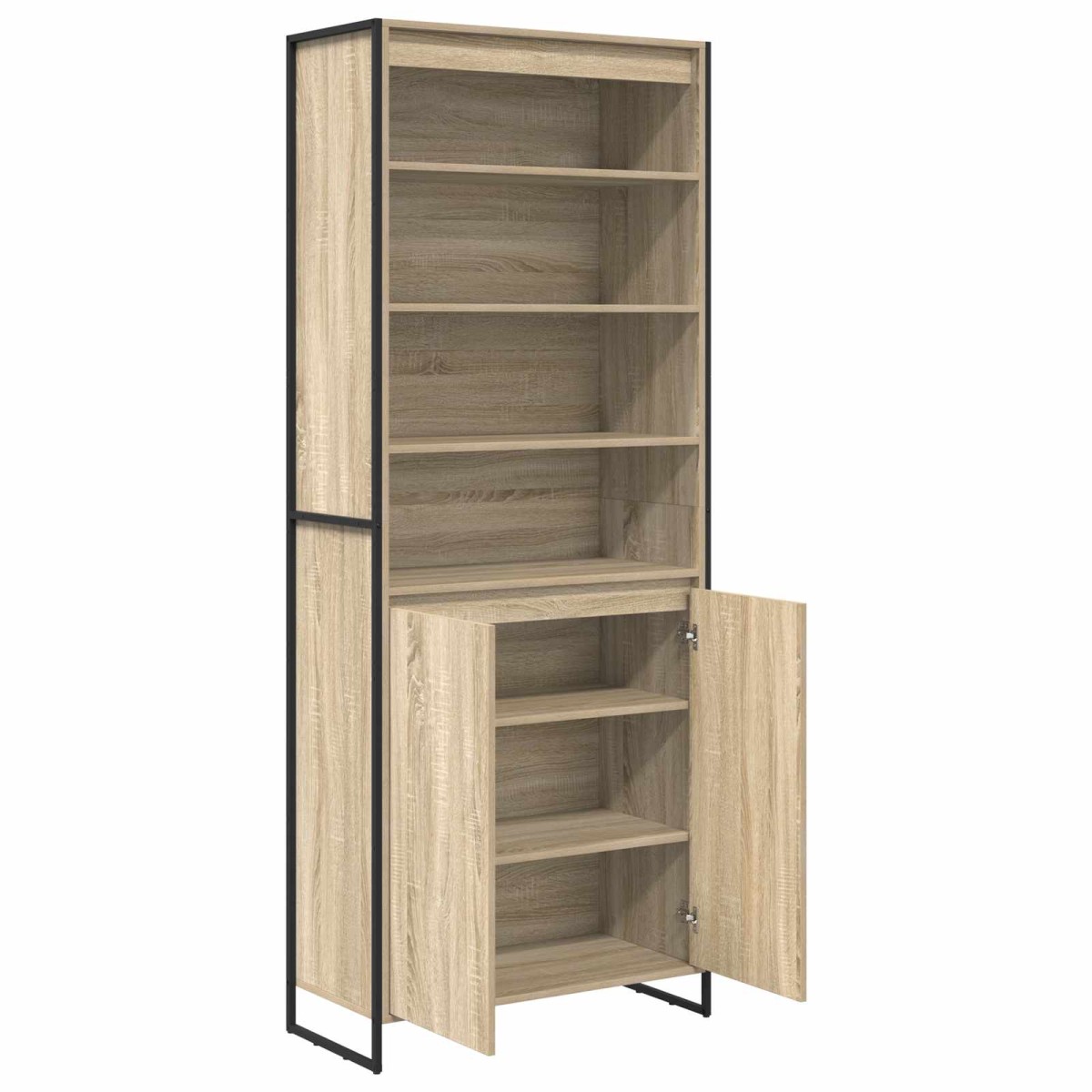 vidaXL Ψηλά Ντουλάπια Σονόμα 79 x 36 x 200 εκ. Επεξεργασμένο Ξύλο