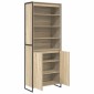 vidaXL Ψηλά Ντουλάπια Σονόμα 79 x 36 x 200 εκ. Επεξεργασμένο Ξύλο