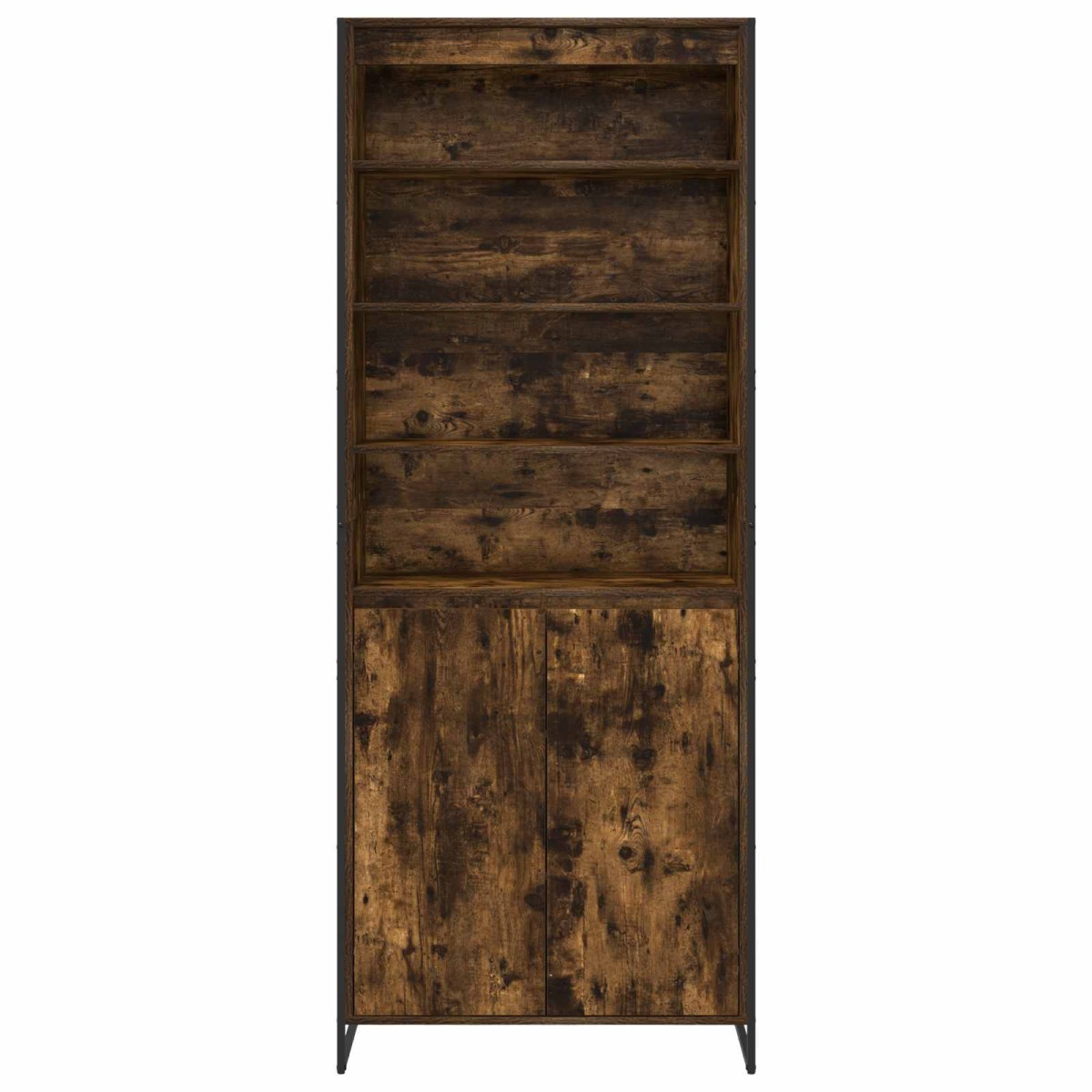 vidaXL Ψηλά Ντουλάπια Καπνιστό Δρύς 79 x 36 x 200 εκ.