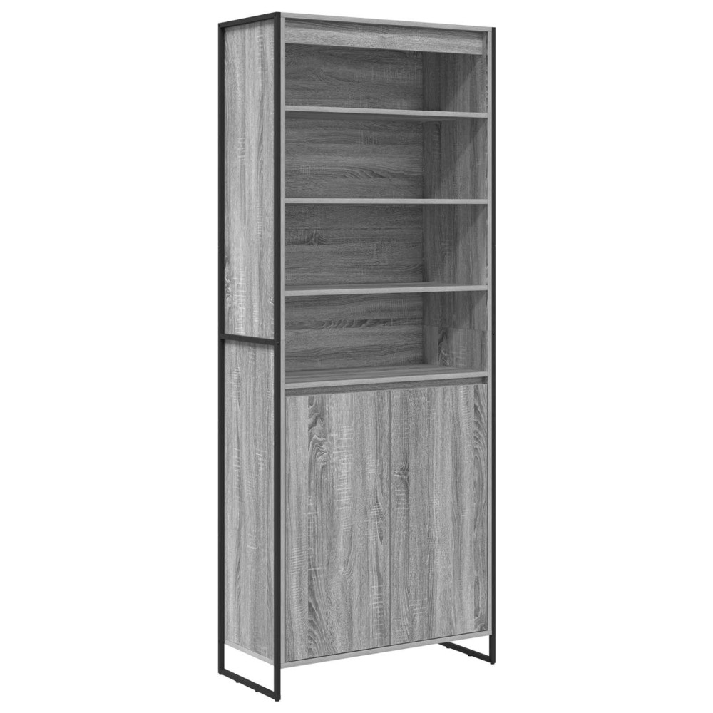 vidaXL Ψηλά Ντουλάπια Γκρίζο Σονομα 79 x 36 x 200 εκ.