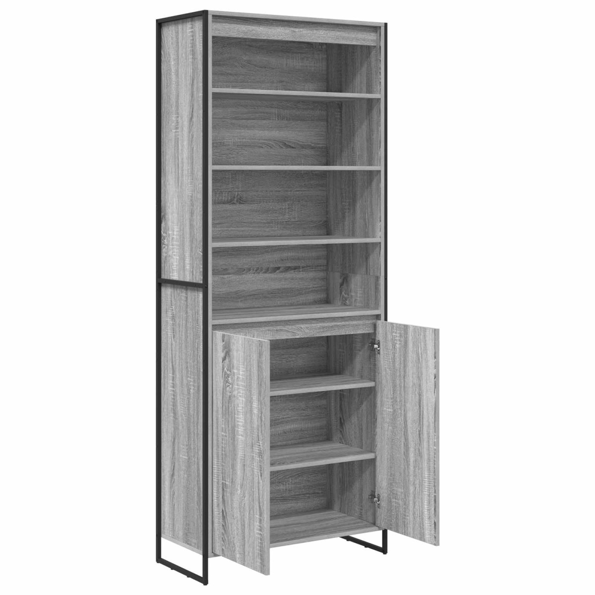 vidaXL Ψηλά Ντουλάπια Γκρίζο Σονομα 79 x 36 x 200 εκ.