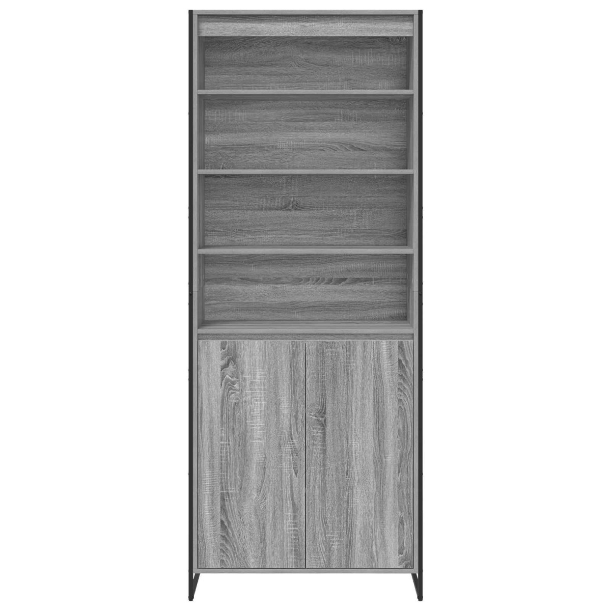 vidaXL Ψηλά Ντουλάπια Γκρίζο Σονομα 79 x 36 x 200 εκ.