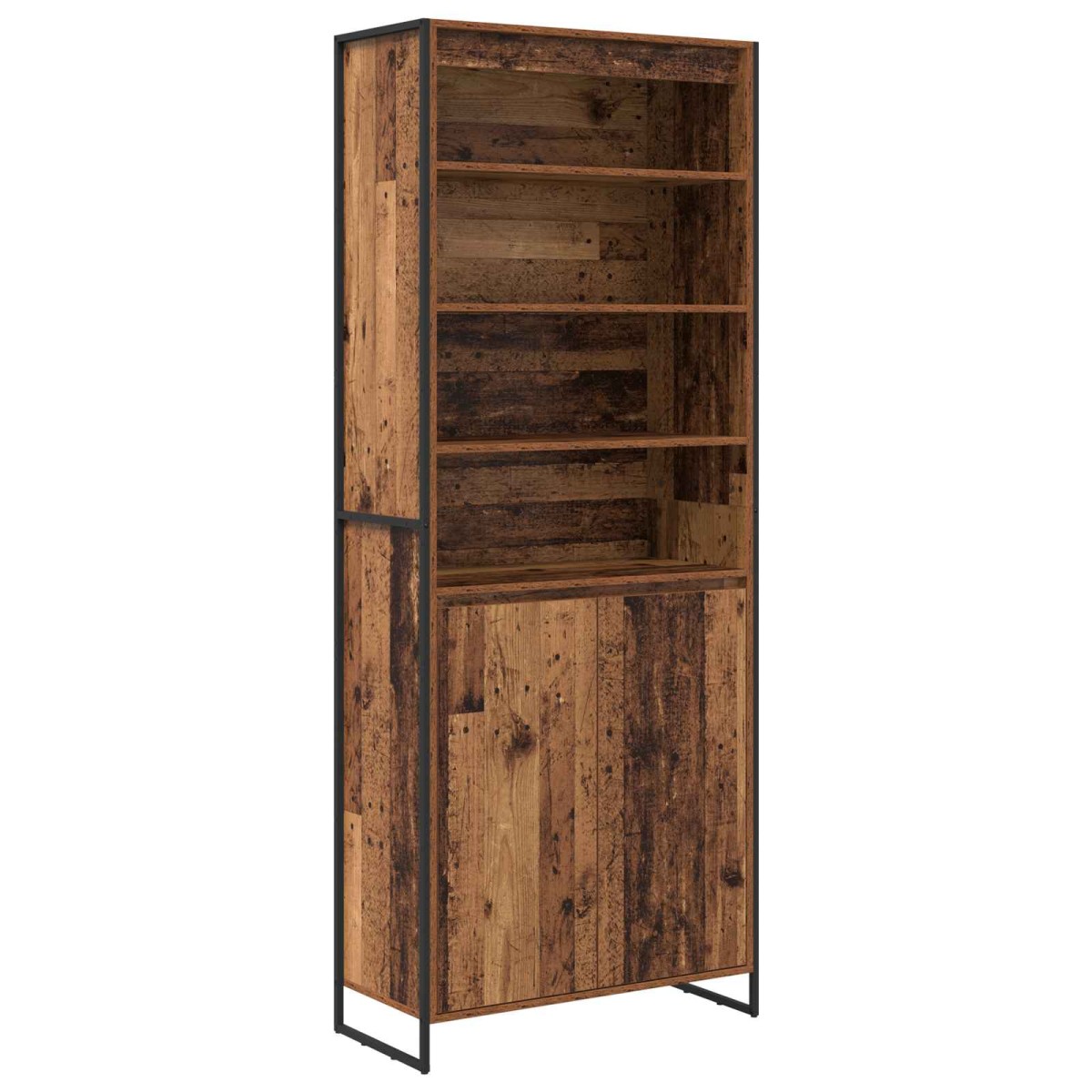 vidaXL Ψηλά Ντουλάπια Παλιό Ξύλο 79 x 36 x 200 εκ. Επεξεργασμένο Ξύλο
