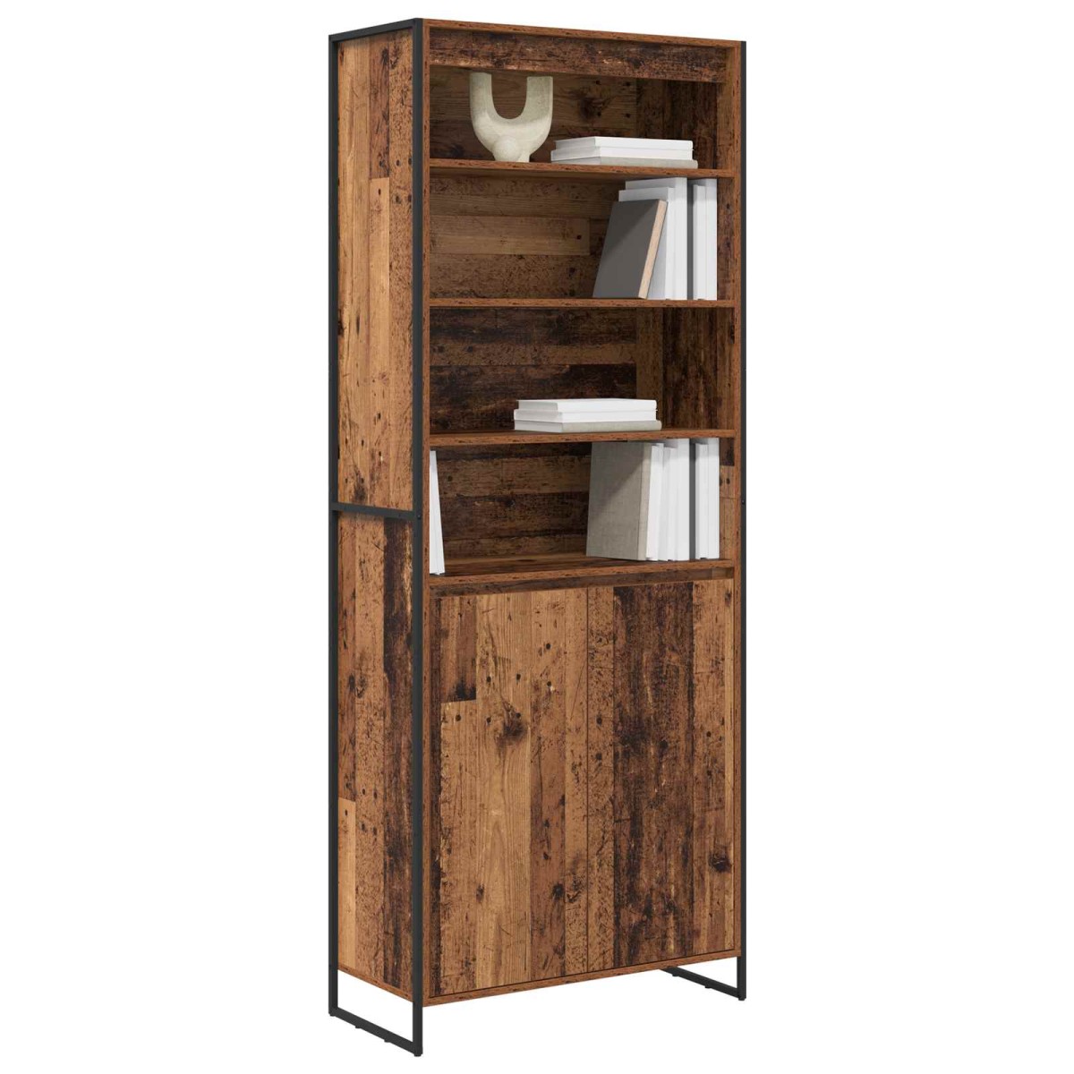 vidaXL Ψηλά Ντουλάπια Παλιό Ξύλο 79 x 36 x 200 εκ. Επεξεργασμένο Ξύλο
