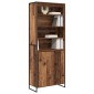 vidaXL Ψηλά Ντουλάπια Παλιό Ξύλο 79 x 36 x 200 εκ. Επεξεργασμένο Ξύλο