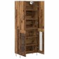 vidaXL Highboard 2 τμχ. Παλιό ξύλο 69,5 x 34 x 180 εκ.