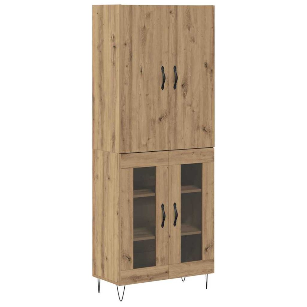 vidaXL Highboard 2 τμχ. Artisan Oak 69,5 x 34 x 180 εκ.