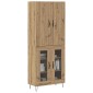 vidaXL Highboard 2 τμχ. Artisan Oak 69,5 x 34 x 180 εκ.