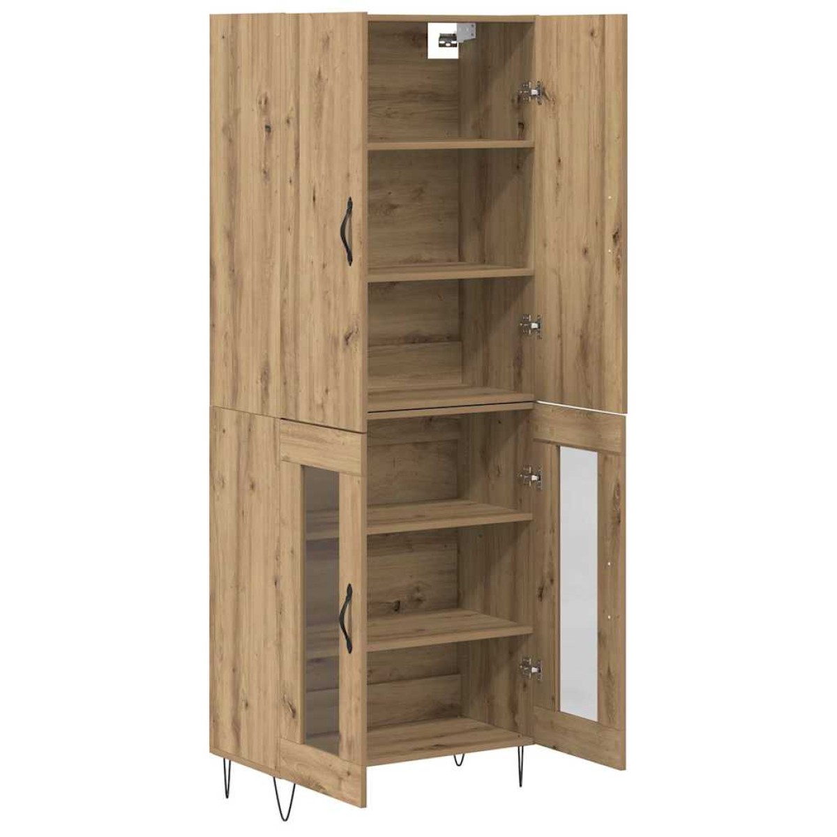 vidaXL Highboard 2 τμχ. Artisan Oak 69,5 x 34 x 180 εκ.