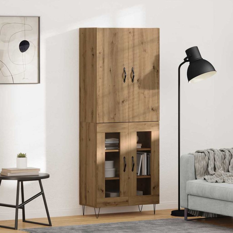vidaXL Highboard 2 τμχ. Artisan Oak 69,5 x 34 x 180 εκ.