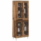 vidaXL Highboard Παλιό Ξύλο 69,5 x 34 x 90 εκ. Επεξεργασμένο Ξύλο