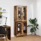 vidaXL Highboard Παλιό Ξύλο 69,5 x 34 x 90 εκ. Επεξεργασμένο Ξύλο