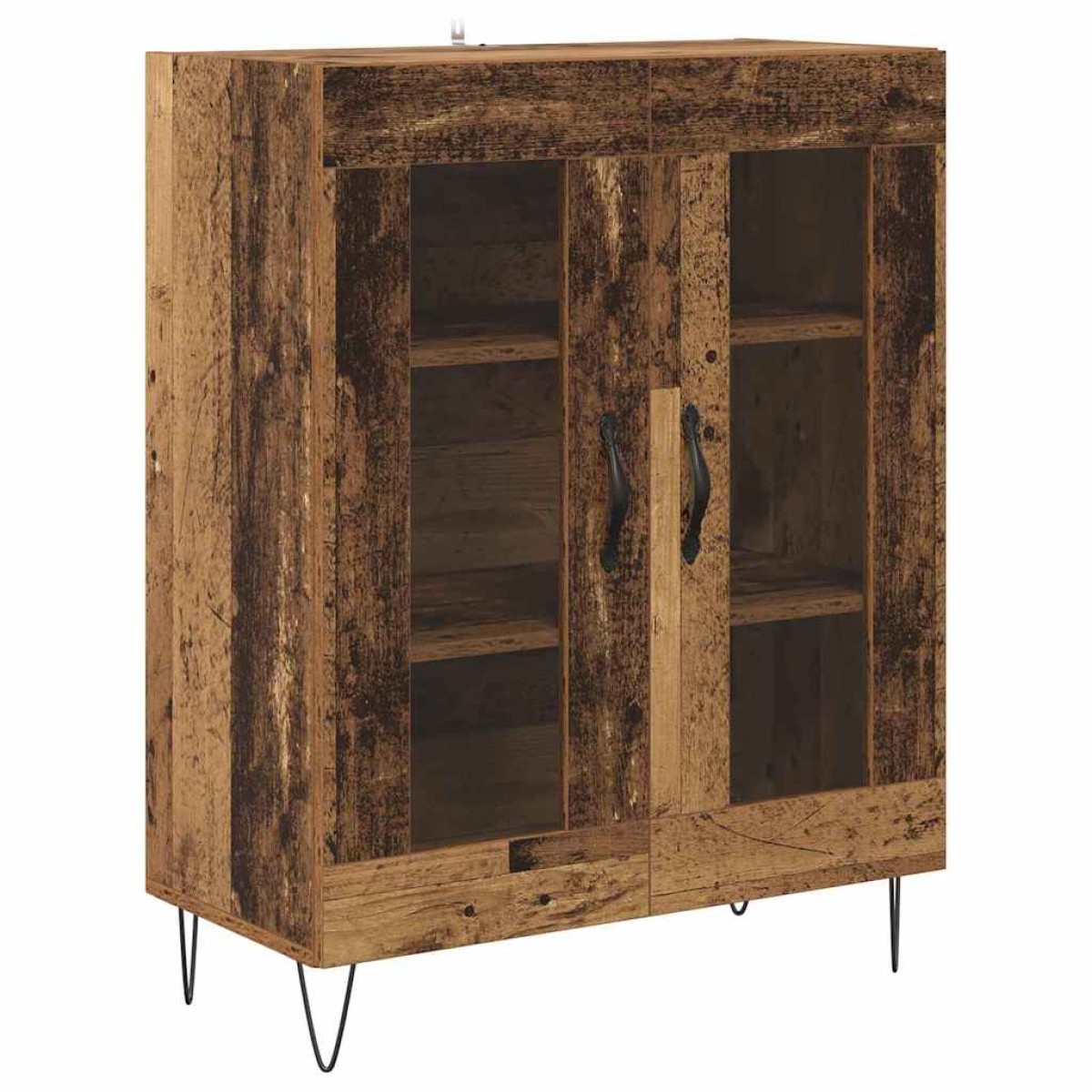 vidaXL Highboard Παλιό Ξύλο 69,5 x 34 x 90 εκ. Επεξεργασμένο Ξύλο