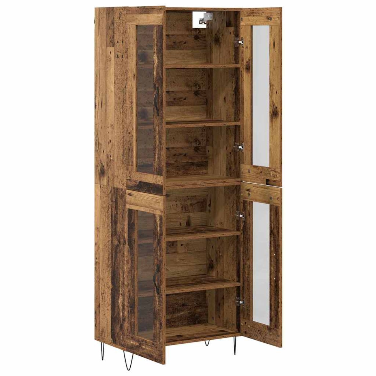 vidaXL Highboard Παλιό Ξύλο 69,5 x 34 x 90 εκ. Επεξεργασμένο Ξύλο