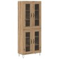 vidaXL Highboard Artisan Oak 69,5 x 34 x 90 εκ. Επεξεργασμένο Ξύλο