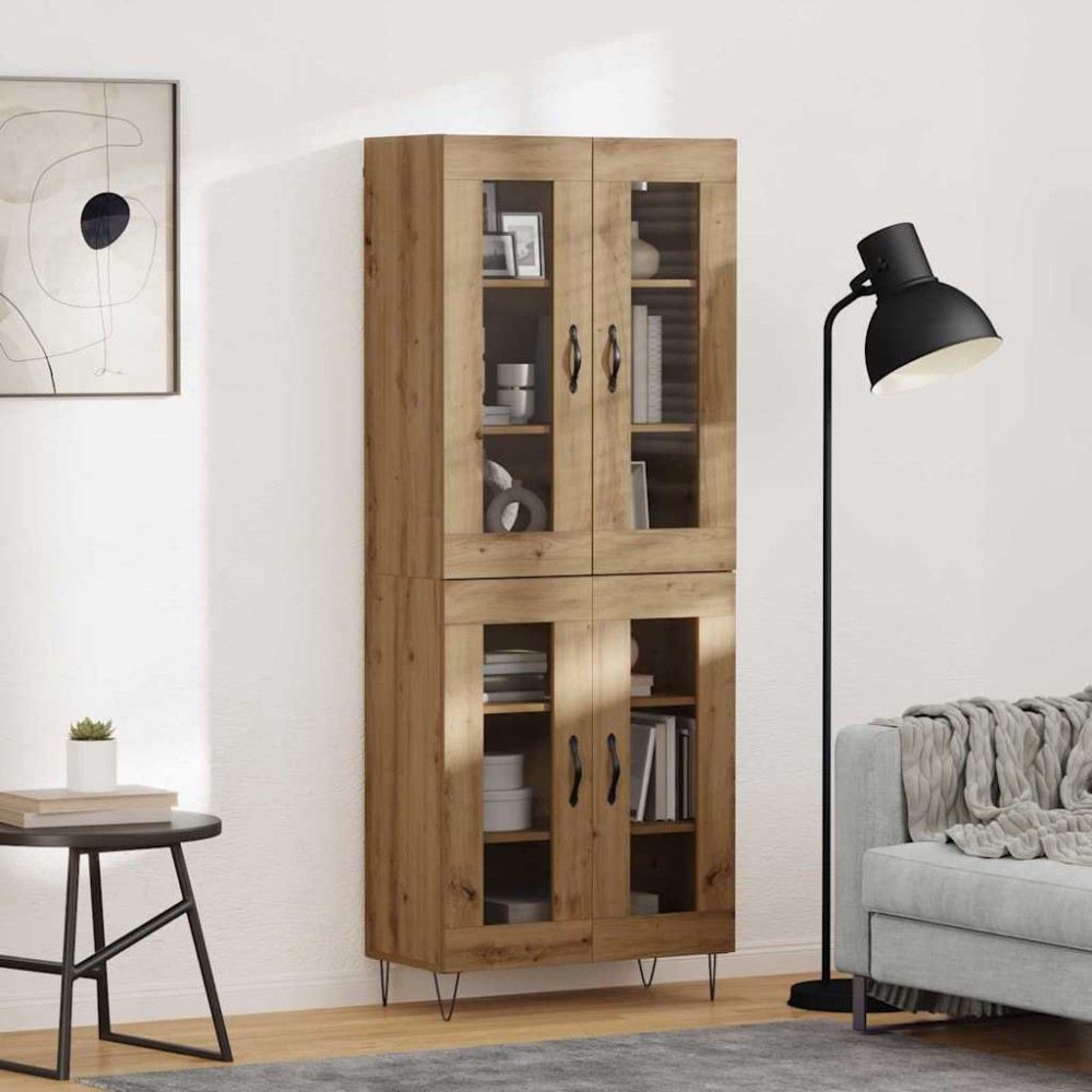vidaXL Highboard Artisan Oak 69,5 x 34 x 90 εκ. Επεξεργασμένο Ξύλο