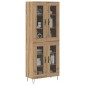 vidaXL Highboard Artisan Oak 69,5 x 34 x 90 εκ. Επεξεργασμένο Ξύλο