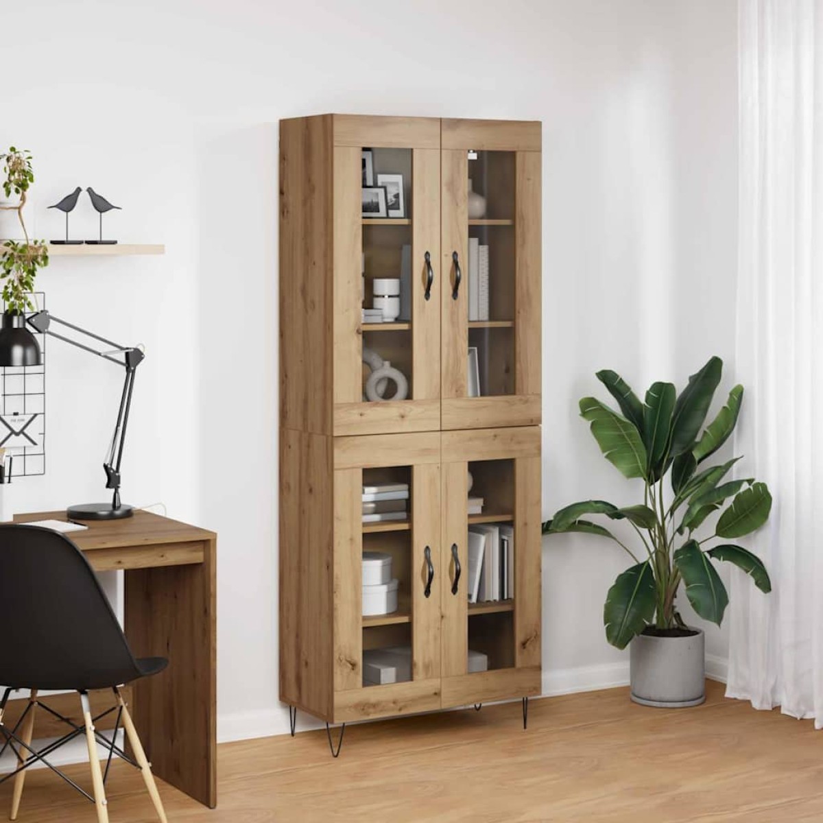 vidaXL Highboard Artisan Oak 69,5 x 34 x 90 εκ. Επεξεργασμένο Ξύλο