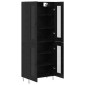 vidaXL Highboard Μαύρη Οξυά 69,5 x 34 x 90 εκ. Επεξεργασμένο Ξύλο
