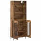 vidaXL Highboard 2 τμχ. Παλιό Ξύλο 69,5 x 32,5 x 180 εκ