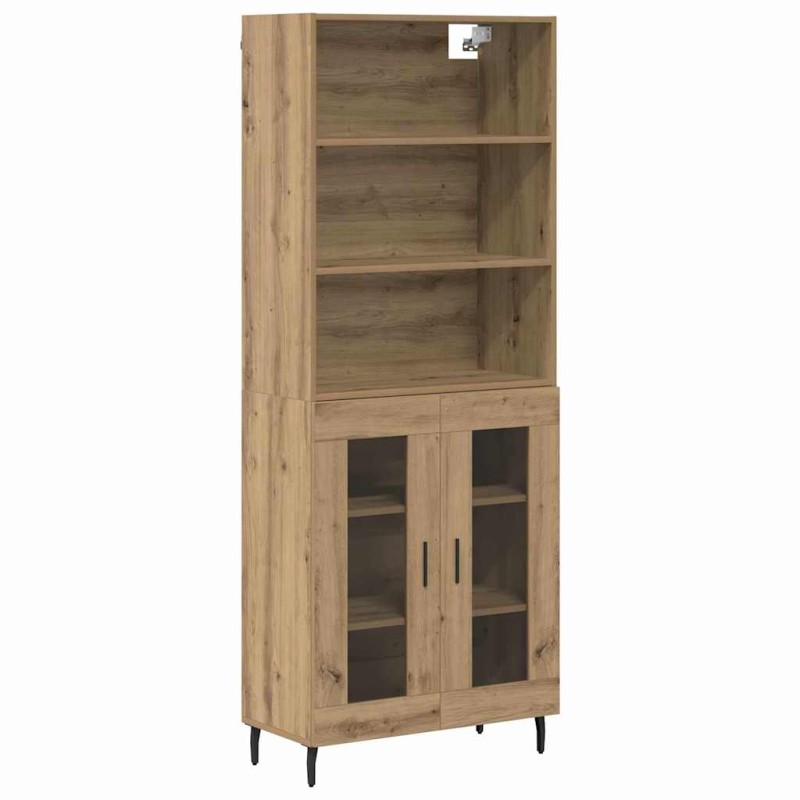 vidaXL Highboard 2 τμχ. Artisan Oak 69,5 x 32,5 x 180 εκ