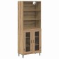 vidaXL Highboard 2 τμχ. Artisan Oak 69,5 x 32,5 x 180 εκ