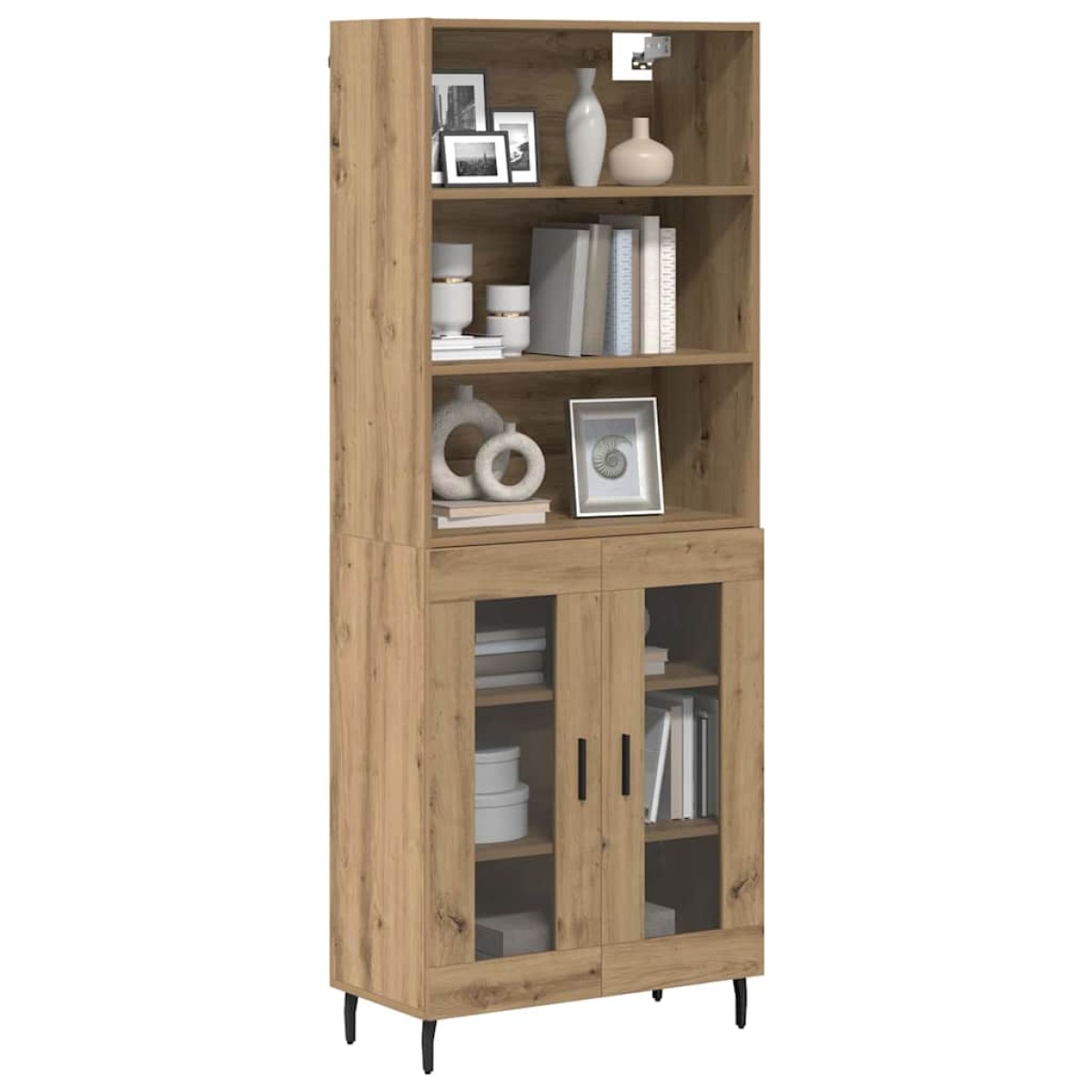 vidaXL Highboard 2 τμχ. Artisan Oak 69,5 x 32,5 x 180 εκ