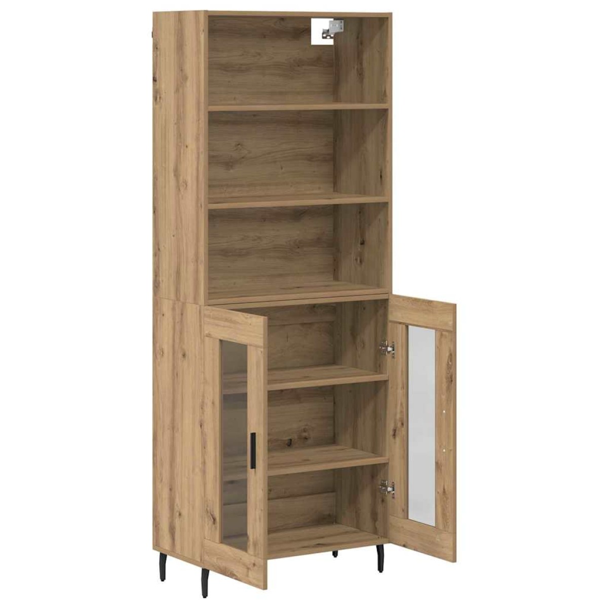 vidaXL Highboard 2 τμχ. Artisan Oak 69,5 x 32,5 x 180 εκ