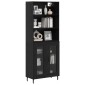 vidaXL Highboard 2 τμχ. Μαύρη Οξυά 69,5 x 32,5 x 180 εκ