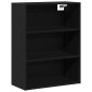 vidaXL Highboard 2 τμχ. Μαύρη Οξυά 69,5 x 32,5 x 180 εκ